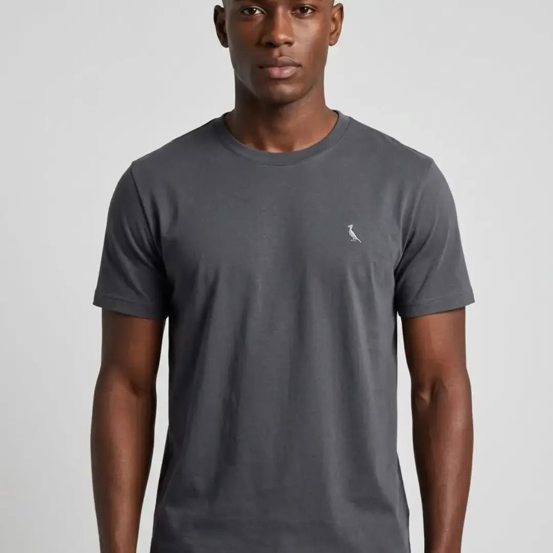 Camiseta suedine Pima cinza